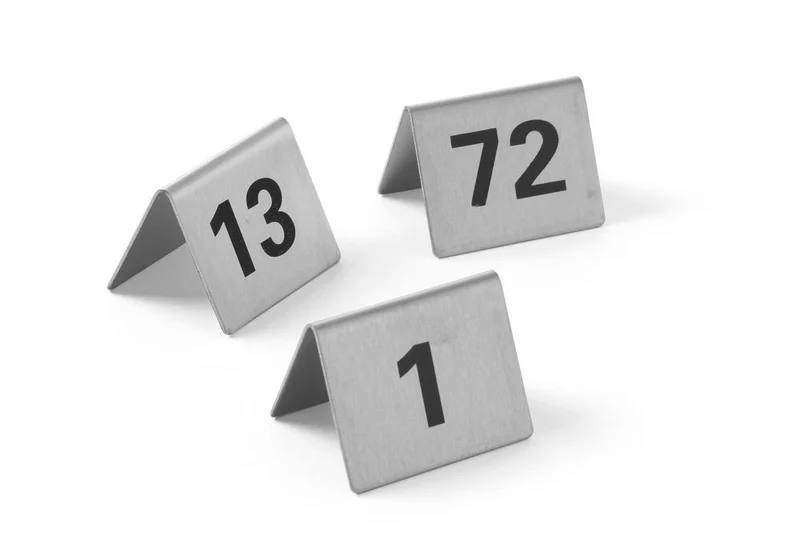 HENDI Tischnummern – Nummer 61-72 – 50 × 35 × 40 mm