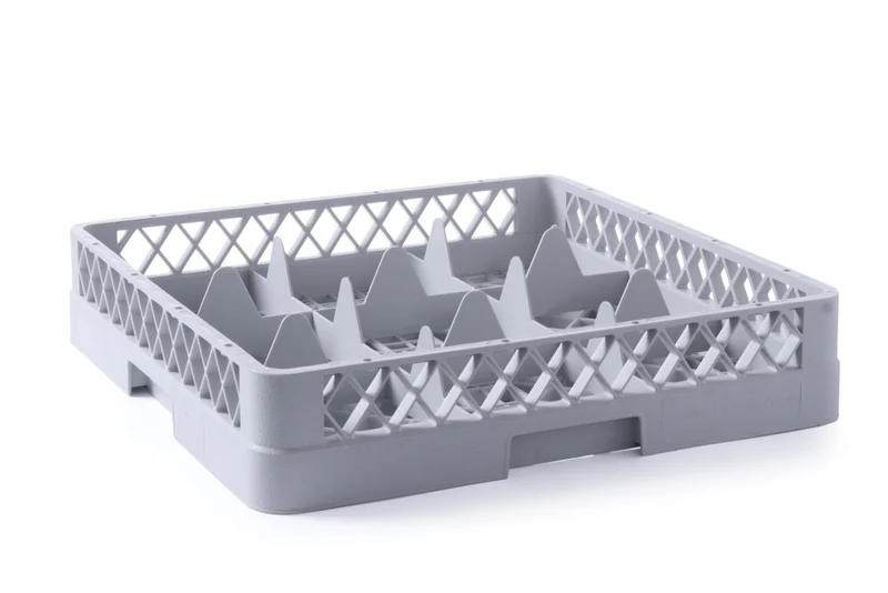 HENDI Gläserkorb für Geschirrspüler – 9 Fächer – 500 × 500 × 104 mm