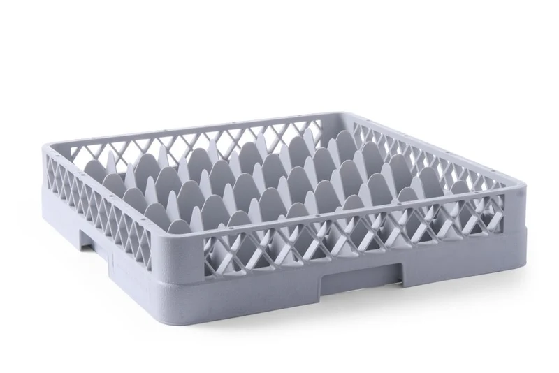 HENDI Gläserkorb für Geschirrspüler – 36 Fächer – 500 × 500 × 104 mm