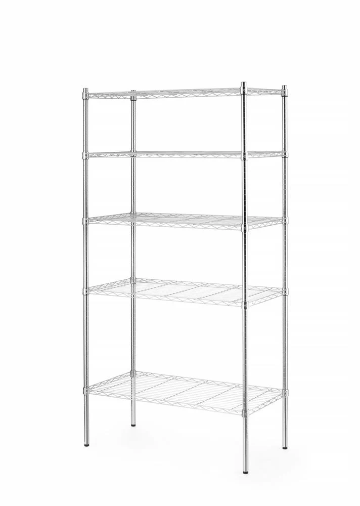 HENDI Lagerregal mit 5 Fächern – Chrom – 910 × 455 × 1830 mm