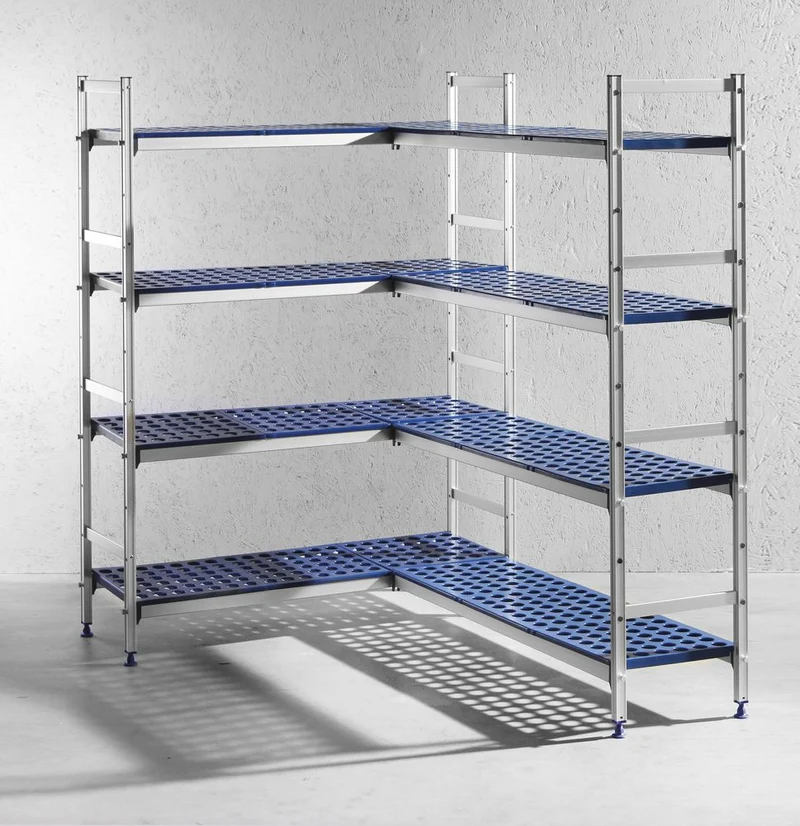 HENDI Regalsystem aus Aluminium für GN Behälter – 1120 × 355 × 1685 mm