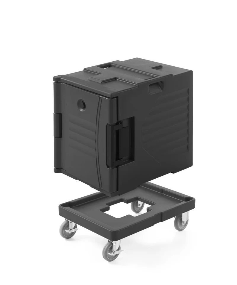 AmerBox Thermo Catering-Container 2x GN 1 / 1 200 – Dunkelgrau – 477 × 680 × 620 mm
