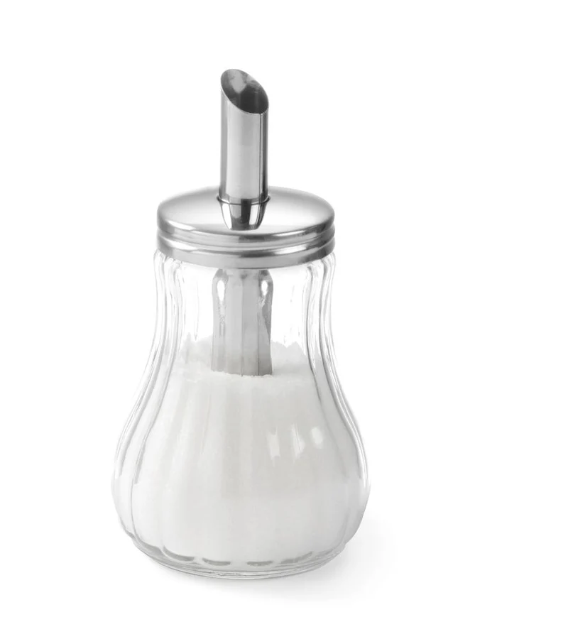 HENDI Zuckerstreuer – 0,2 l – Ø 80 × H 140 mm