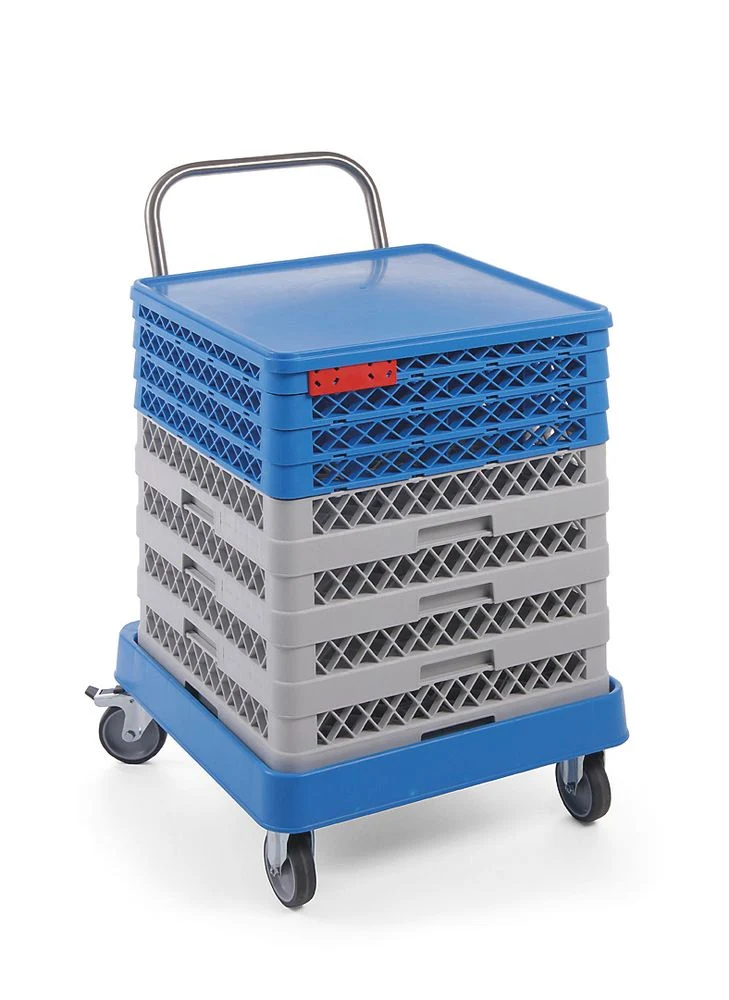 HENDI Trolley für Geschirrspülkörbe mit Griff – 575 × 545 × 920 mm