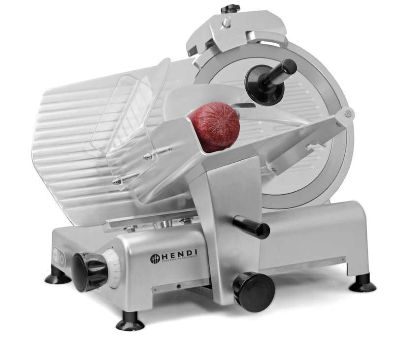 HENDI Aufschnittmaschine 300 Profi Line – Profi Line – 230 V / 420 W – 602 × 573 × 456 mm