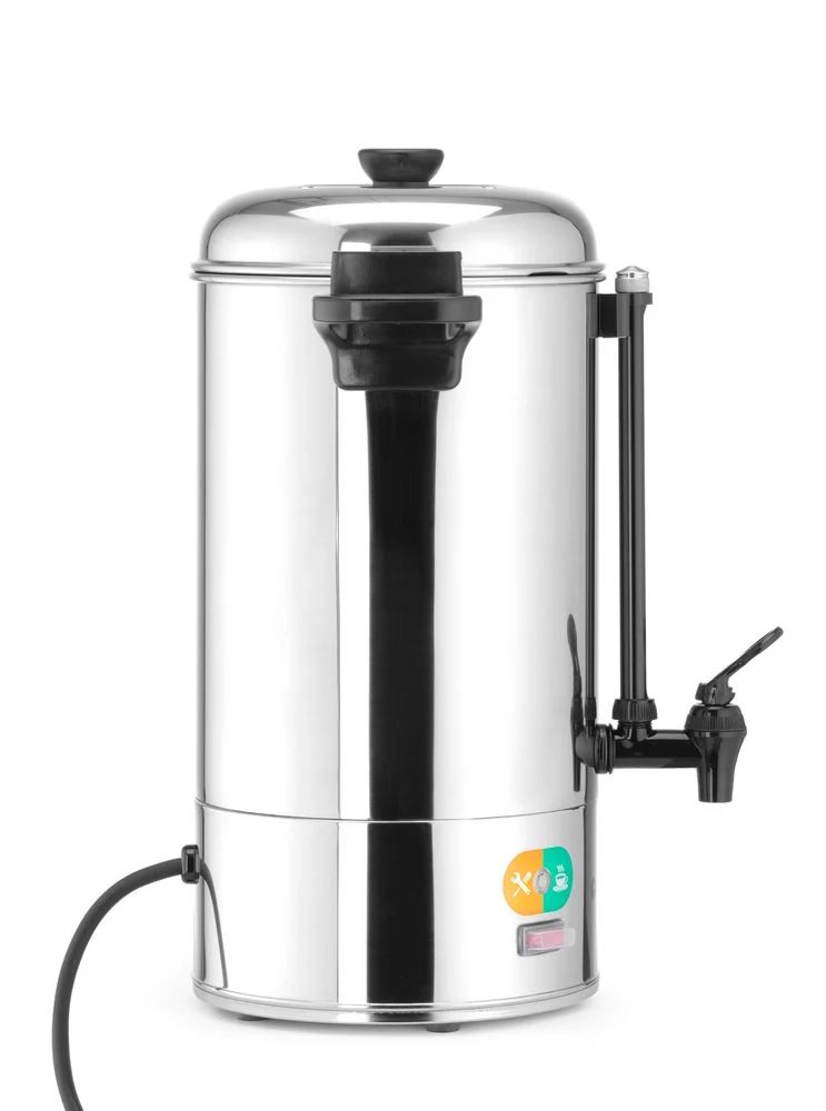 HENDI Heißgetränkespender – 9 l – Silber – 230 V / 2200 W – 340 × 227 × 468 mm
