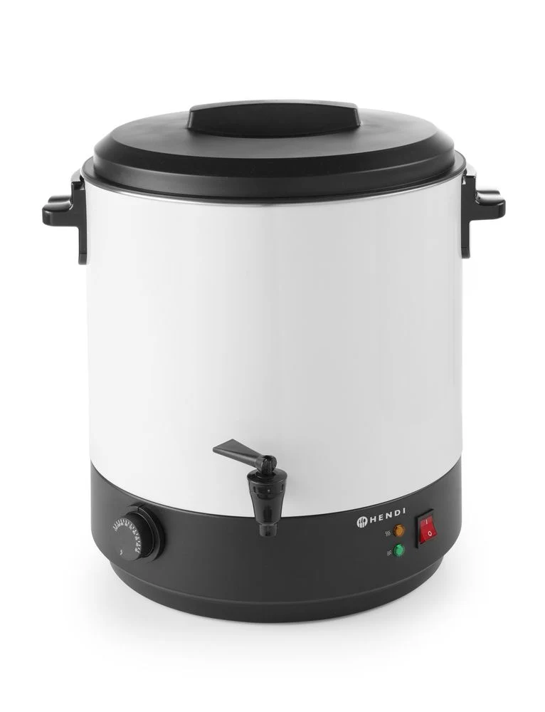 HENDI Heißgetränkespender – 25 l – Weiß – 230 V / 2500 W – 473 × 448 × 487 mm