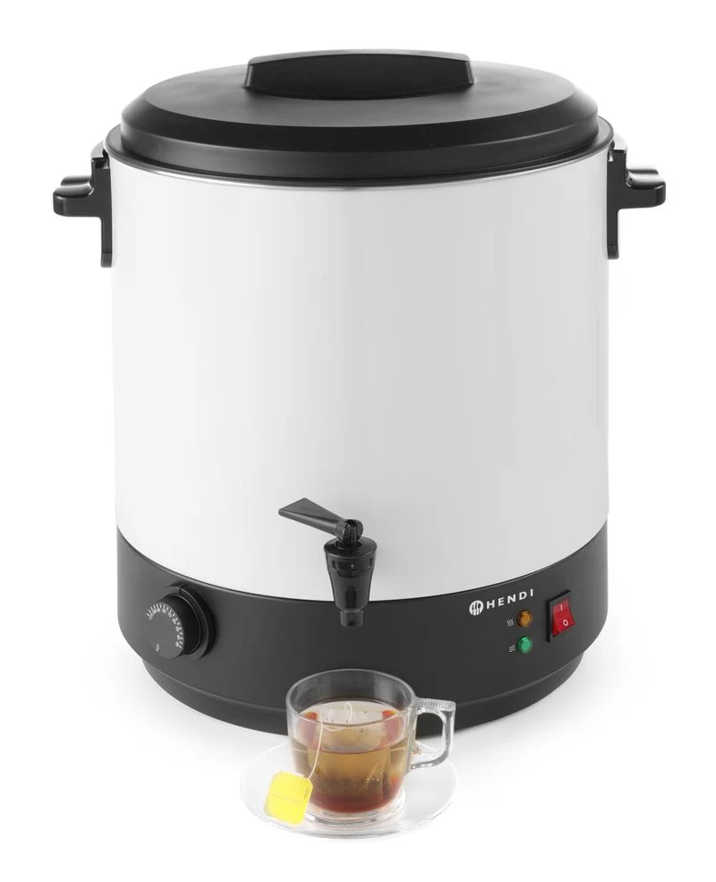 HENDI Heißgetränkespender – 25 l – Weiß – 230 V / 2500 W – 473 × 448 × 487 mm