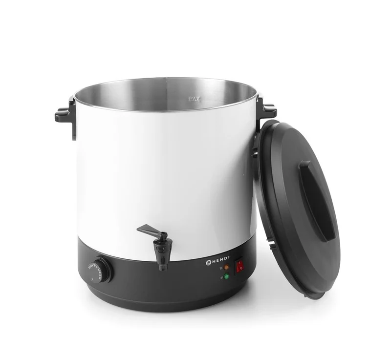 HENDI Heißgetränkespender – 25 l – Weiß – 230 V / 2500 W – 473 × 448 × 487 mm
