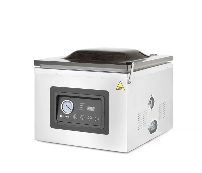 HENDI Vakuumkammer-Verpackungsmaschine Profi Line 410 – Profi Line – Dichtungsband: 410 mm – 230 V / 1100 W – 510 × 625 × 455 mm