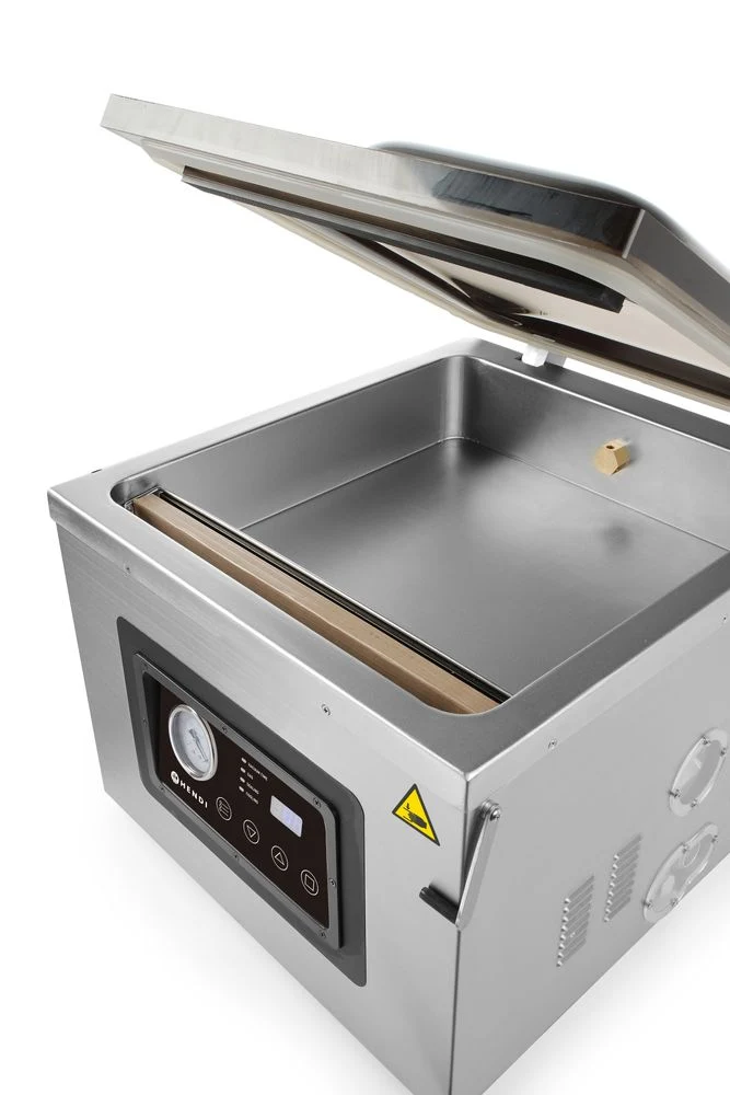 HENDI Vakuumkammer-Verpackungsmaschine Profi Line 410 – Profi Line – Dichtungsband: 410 mm – 230 V / 1100 W – 510 × 625 × 455 mm