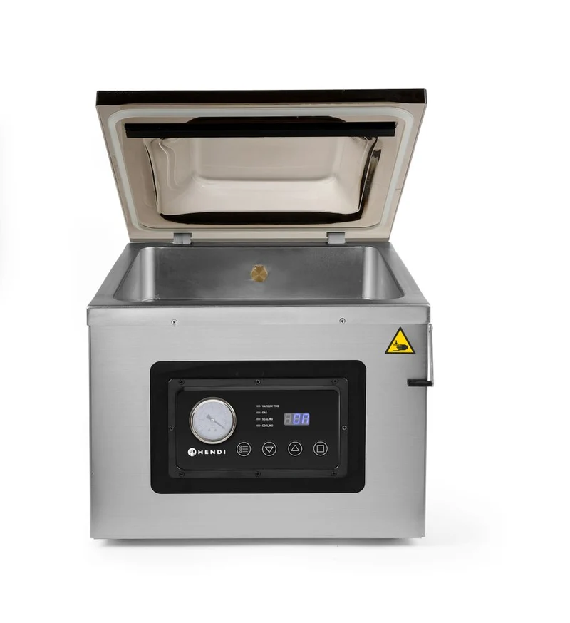 HENDI Vakuumkammer-Verpackungsmaschine Profi Line 410 – Profi Line – Dichtungsband: 410 mm – 230 V / 1100 W – 510 × 625 × 455 mm