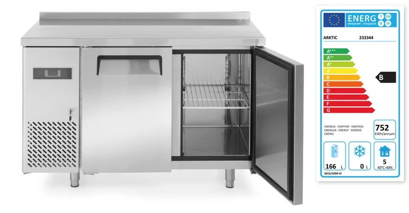 Arktic Kühltisch – zweitürig Kitchen Line 220 L – Kitchen Line – 166 l – 230 V / 270 W – 600 × 1200 × 840 mm