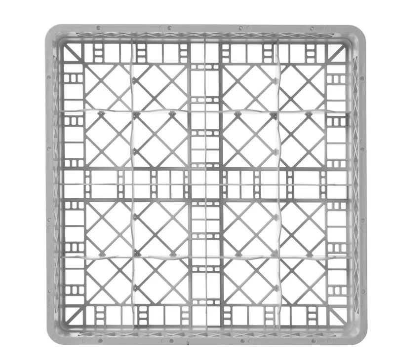 HENDI Gläserkorb für Geschirrspüler – 16 Fächer – 500 × 500 × 104 mm