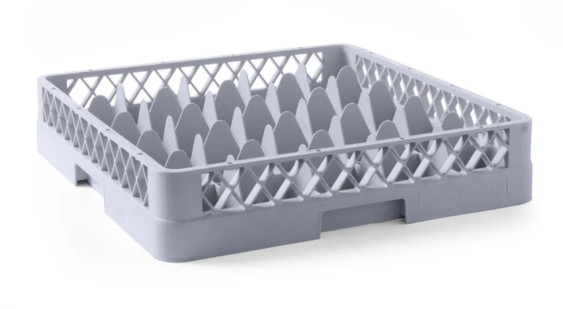 HENDI Gläserkorb für Geschirrspüler – 25 Fächer – 500 × 500 × 104 mm
