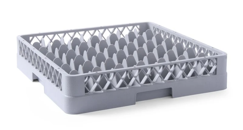 HENDI Gläserkorb für Geschirrspüler – 49 Fächer – 500 × 500 × 104 mm