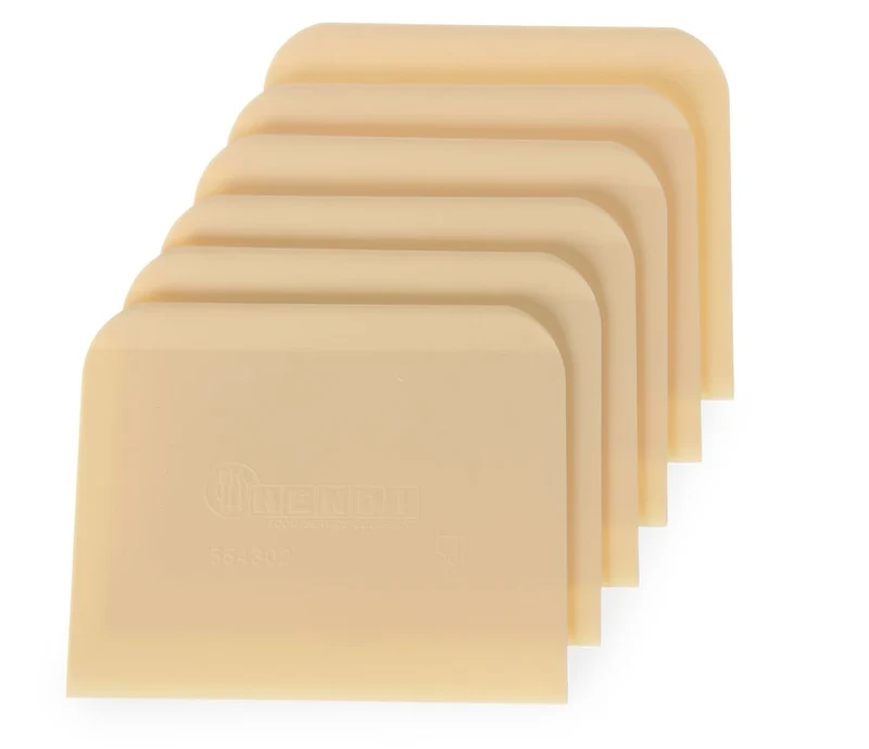 HENDI Teigschaber – rechteckig – 120 × 96 mm – 6 Stück