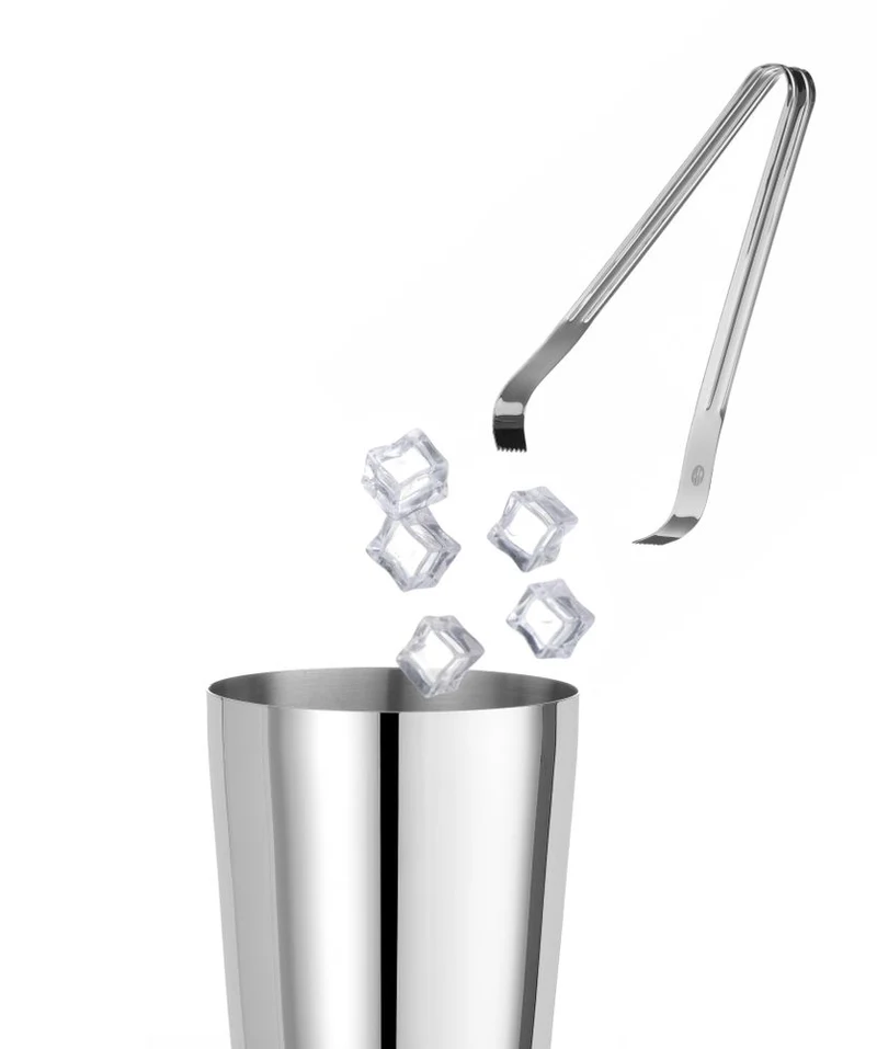 BarUp Eiswürfelzange – Silber – 180 mm – 2 Stück