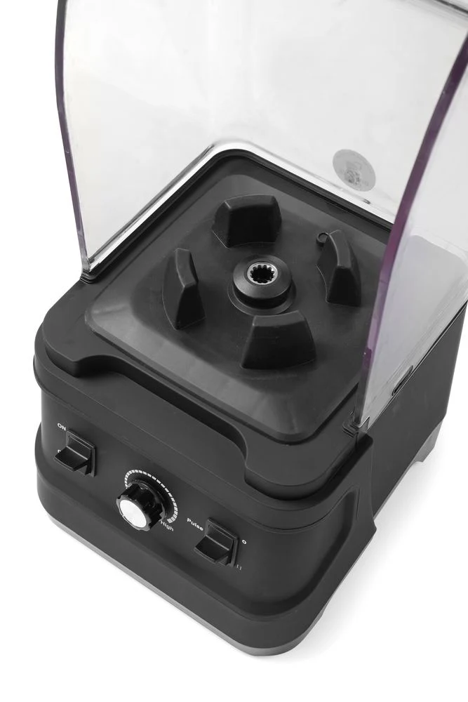 HENDI Mixer mit Schallschutzhaube – 2,5 l – Schwarz – 230 V / 1680 W – 250 × 300 × 540 mm
