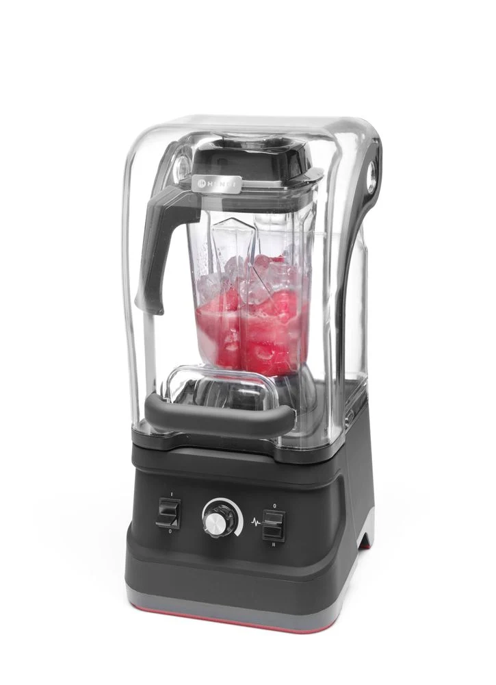 HENDI Mixer mit Schallschutzhaube – 2,5 l – Schwarz – 230 V / 1680 W – 250 × 300 × 540 mm