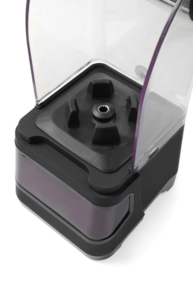 HENDI Digitaler Standmixer mit Schallgehäuse – 2,5 l – Schwarz – 230 V / 1680 W – 250 × 300 × 546 mm