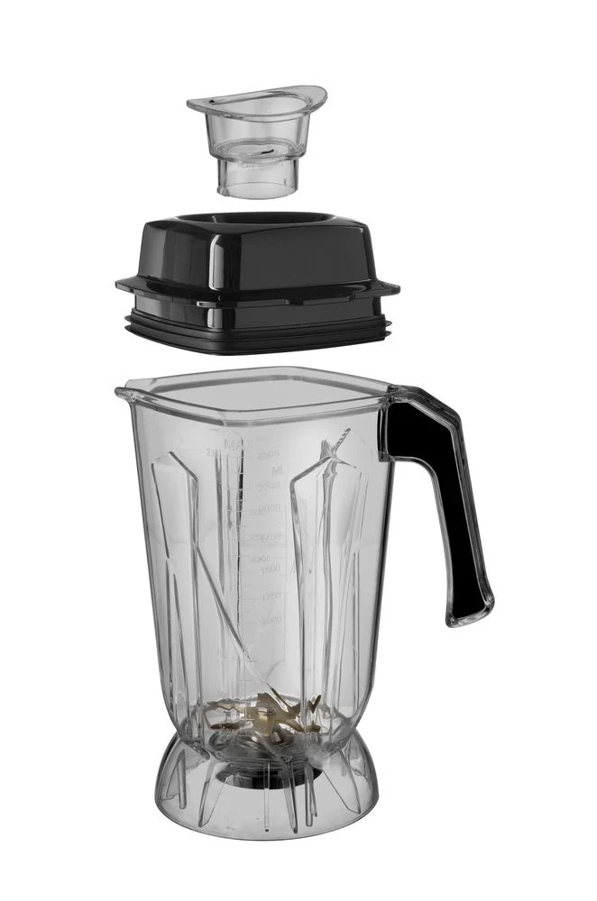 HENDI Digitaler Standmixer mit Schallgehäuse – 2,5 l – Schwarz – 230 V / 1680 W – 250 × 300 × 546 mm