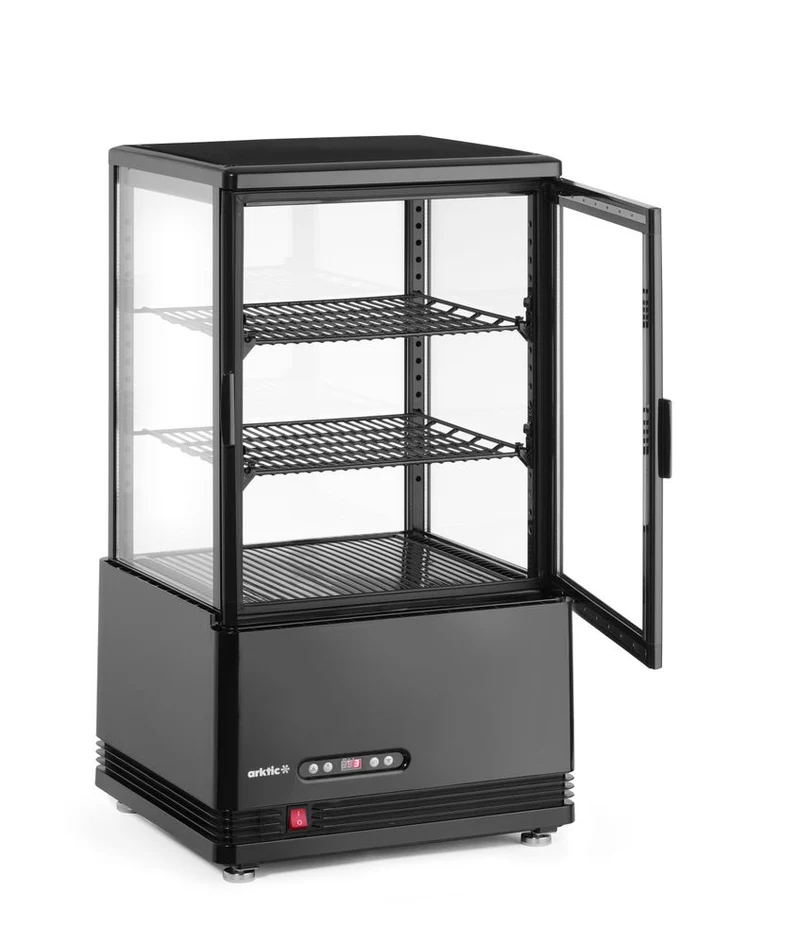 Arktic Aufsatz-Kühlvitrine 58 Liter – schwarz – 230 V / 170 W – 406 × 452 × 830 mm