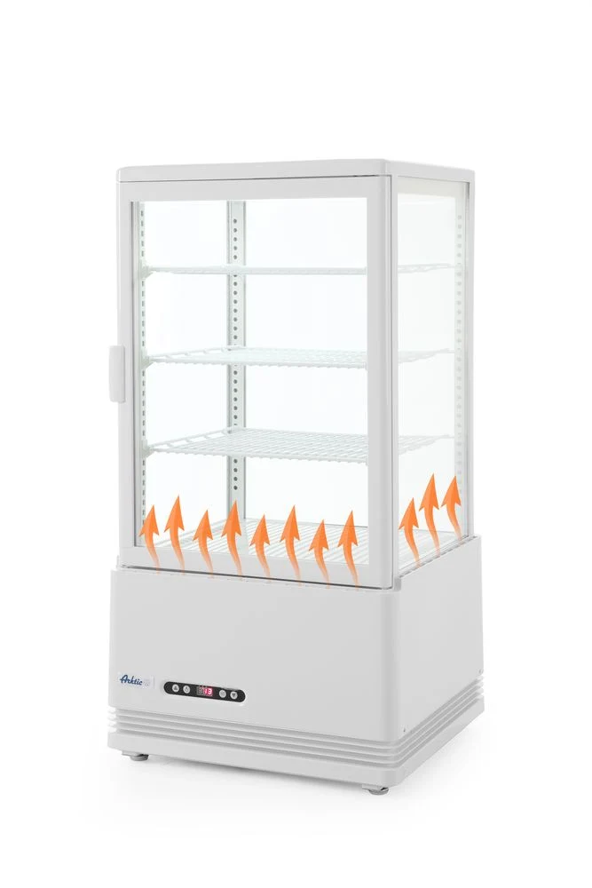 Arktic Aufsatz-Kühlvitrine 68 Liter – weiß – 230 V / 170 W – 397 × 444 × 875 mm
