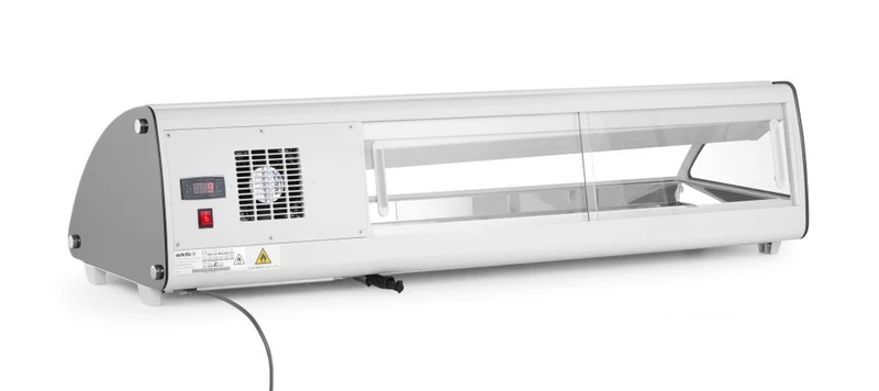 Arktic Sushi-Vitrine 5x GN 1 / 3 – 230 V / 160 W – 445 × 1307 × 327 mm