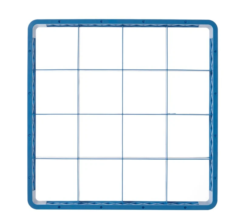 HENDI Aufsatz für Geschirrspülkorb – 16 Fächer 112 × 112 mm – 500 × 500 × 45 mm