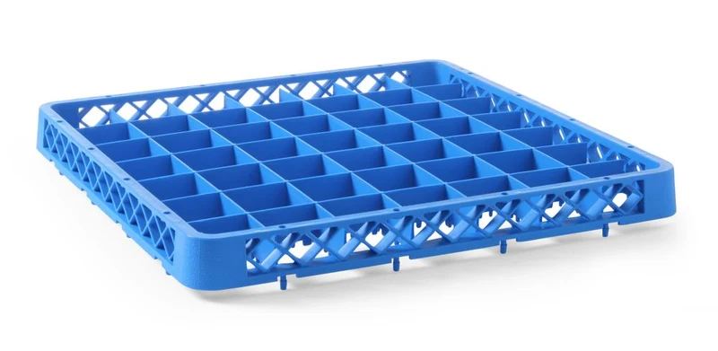 HENDI Aufsatz für Geschirrspülkorb – 49 Fächer 62 × 62 mm – 500 × 500 × 45 mm