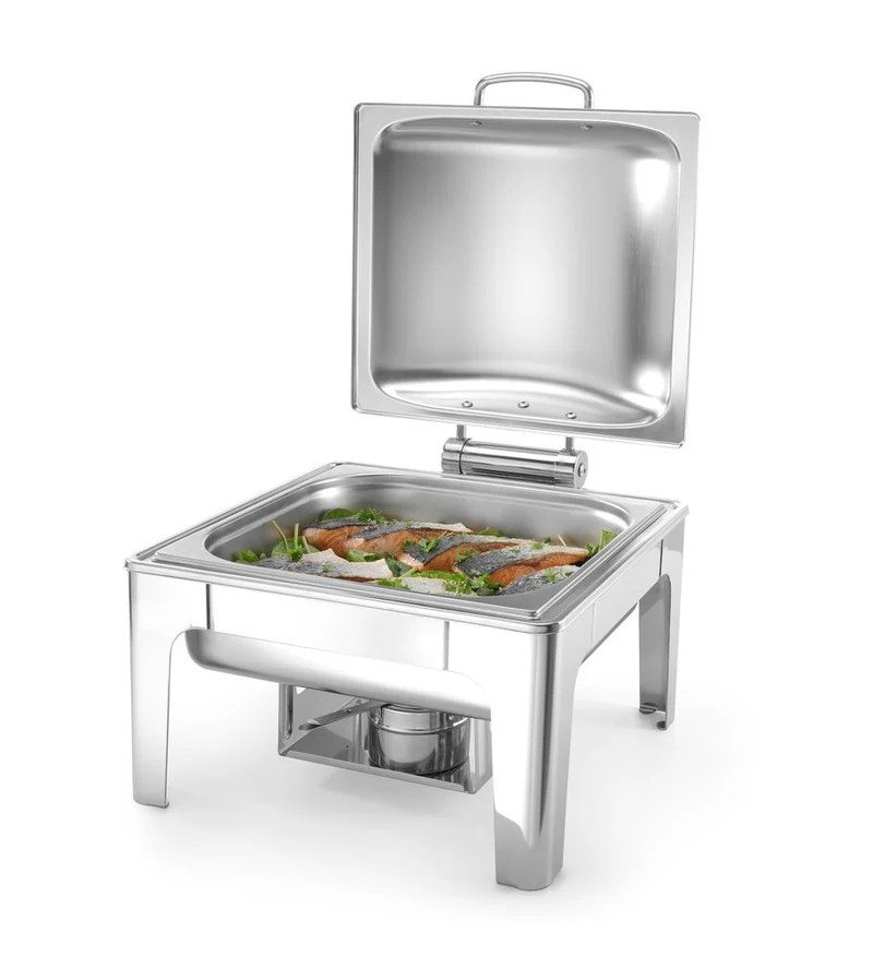 HENDI Chafing Dish GN 2 / 3 – satiniert – Profi Line – 6 l – 395 × 430 × 290 mm