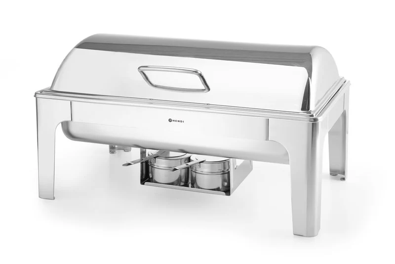HENDI Chafing Dish GN 1 / 1 – Spiegelglanz – Profi Line – 9 l – 570 × 405 × 320 mm