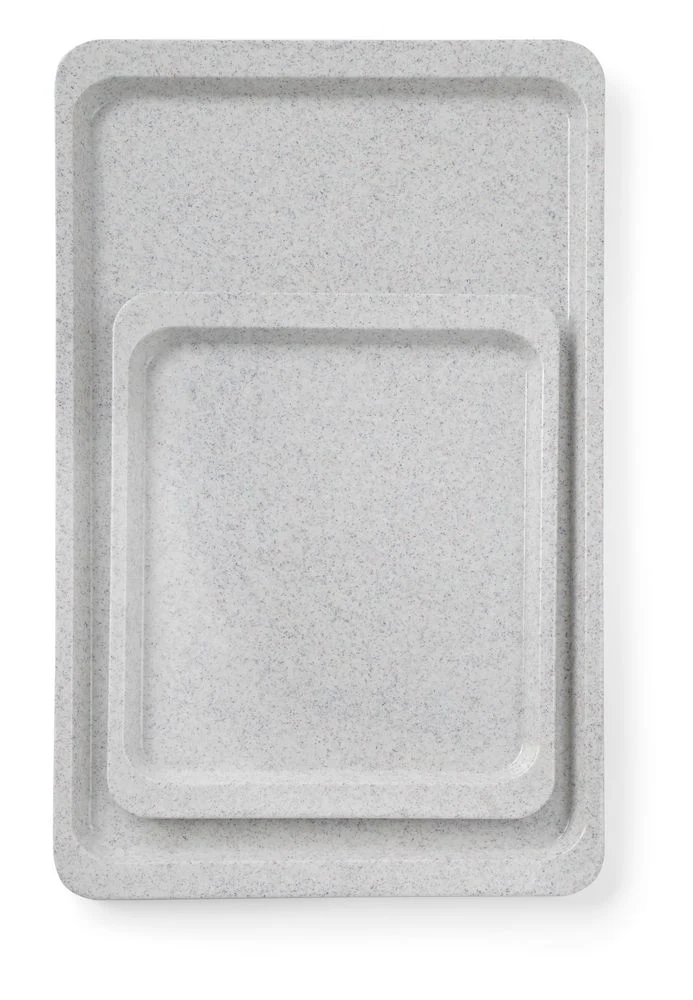 AmerBox Polyestertablett für Selbstbedienungsrestaurants – GN 1 / 2 – Granit – 325 × 265 mm