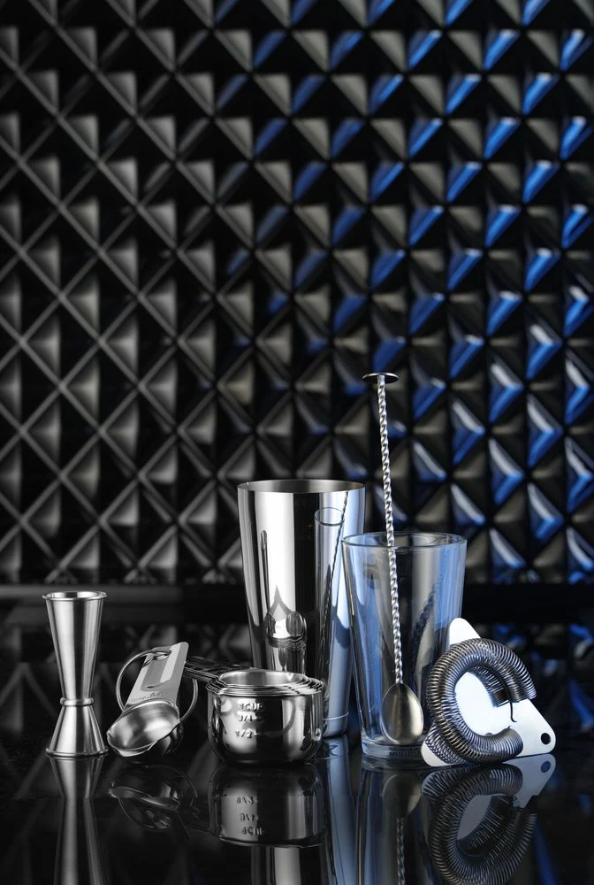 BarUp Barlöffel mit Stößel – Silber – 280 × 35 mm