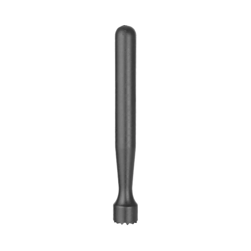 BarUp Cocktail-Stößel – sternförmig gezahnt – Schwarz – Ø 34 × 207 mm
