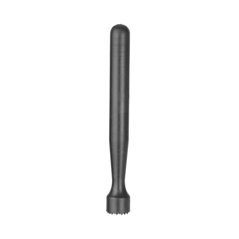 BarUp Cocktail-Stößel – gezahnt – Schwarz – Ø 34 × 207 mm