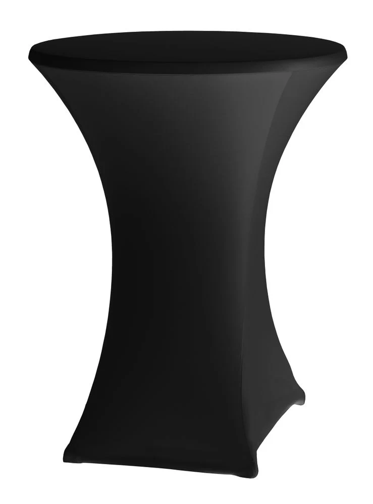 HENDI Stehtischhusse Ø 80-85 cm – Kitchen Line – 811047 – 810958 – Schwarz – Ø 850 × H 970 mm