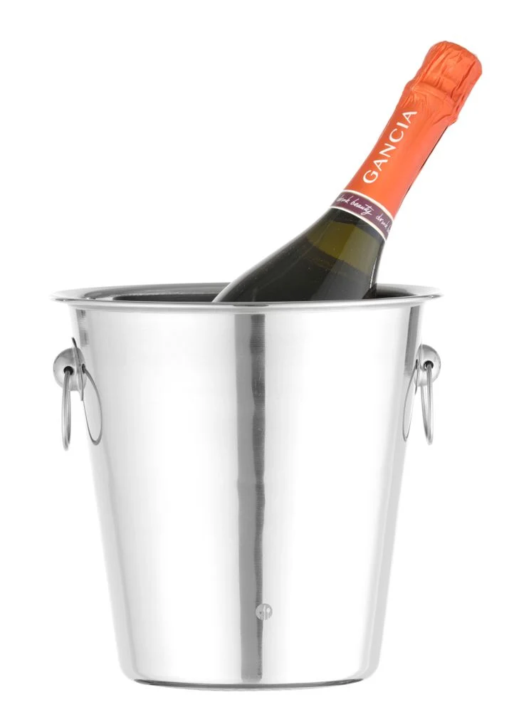 BarUp Champagnerkühler – 3,3 l – Silber – Ø 220 × H 190 mm