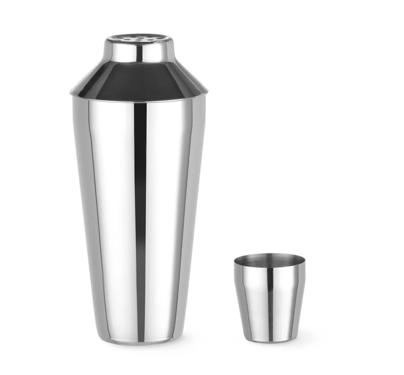 BarUp Cobbler Shaker – 3-teilig – 0,75 l – Silber – Ø 90 × H 255 mm