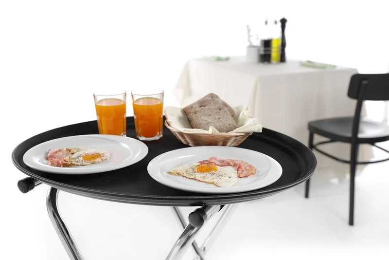 HENDI Zusammenklappbarer Tablettständer – 520 × 410 × 800 mm