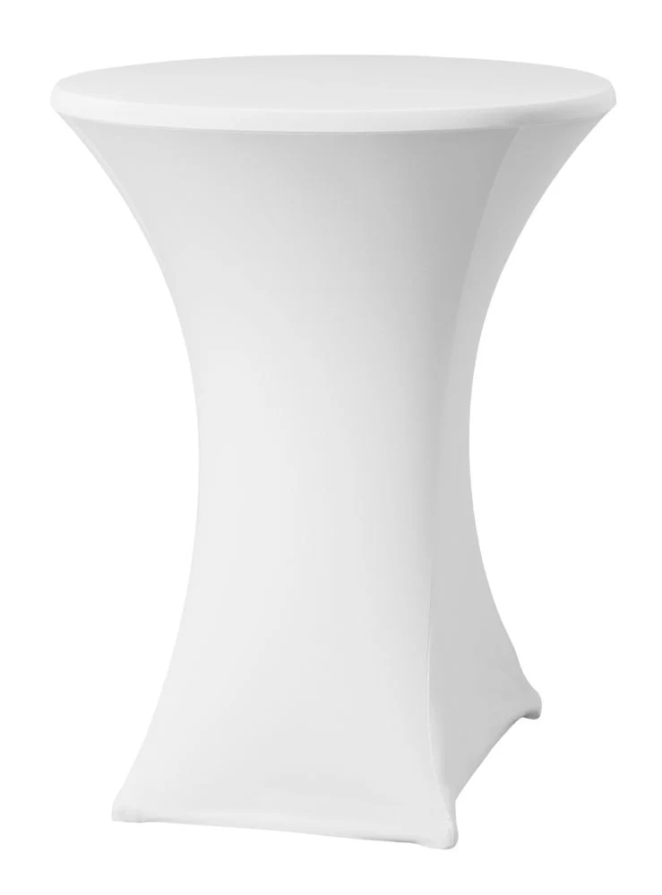HENDI Tischdecke – rund – Kitchen Line – 811047 – 810958 – Weiß – Ø 800 × H 970 mm