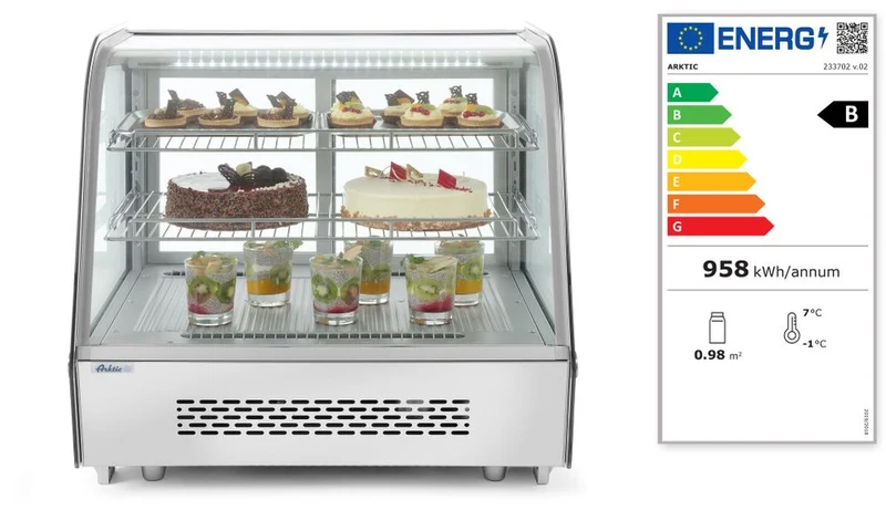 Arktic Aufsatz-Kühlvitrine – 230 V / 160 W – 570 × 707 × 680 mm