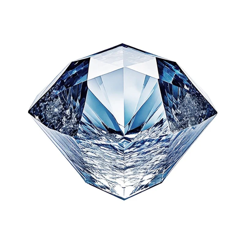 BarUp Eiswürfelform – edelsteinförmig – Blau – 190 × 105 × 30 mm – 2 Stück