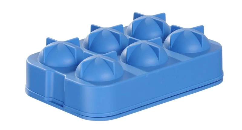 BarUp Eiswürfelform – kugelförmig – Blau – 180 × 125 × 50 mm