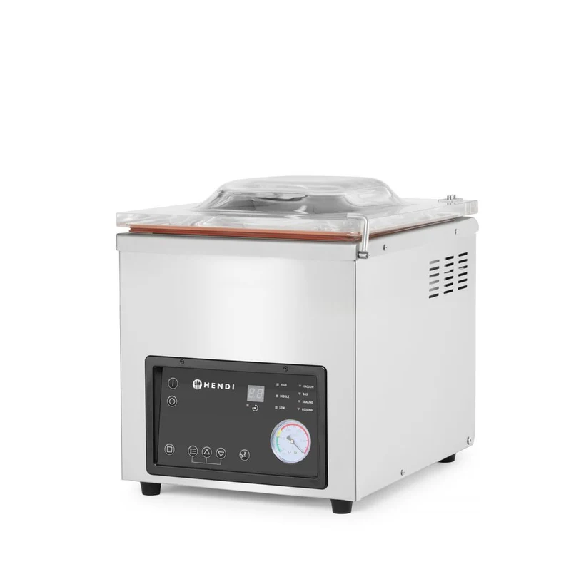 HENDI Vakuumkammer-Verpackungsmaschine Profi Line – Profi Line – Dichtungsband: 350 mm – 230 V / 750 W – 450 × 555 × 480 mm