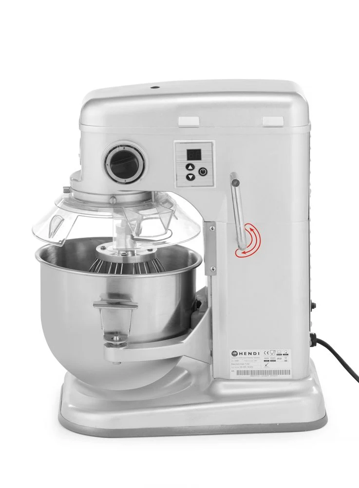 HENDI Planetenrührer – Kitchen Line – 7 l – Silber – 230 V / 650 W – 317 × 440 × 490 mm
