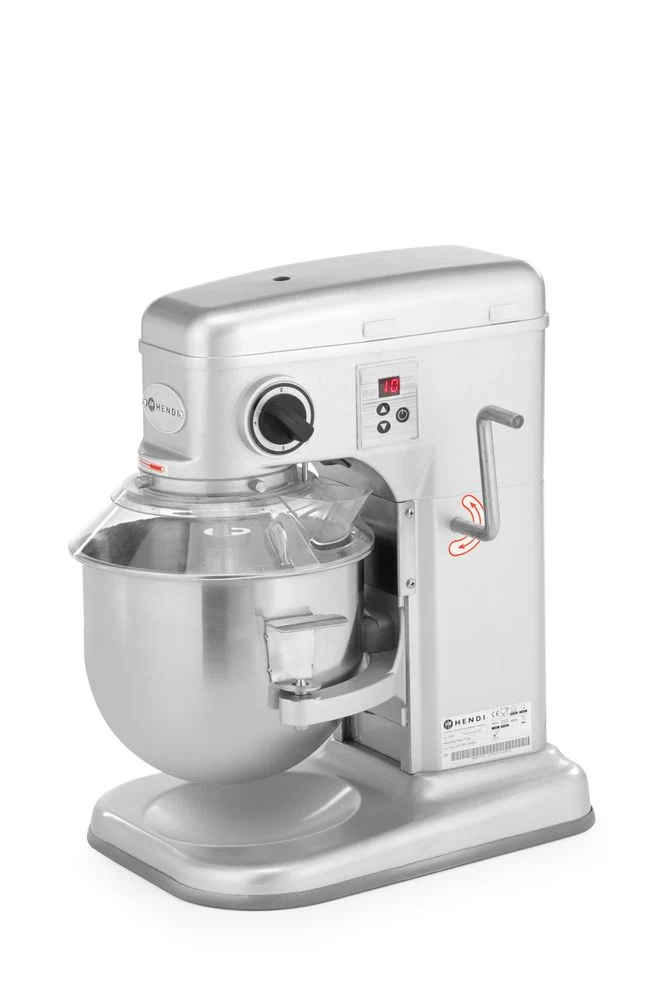 HENDI Planetenrührer – Kitchen Line – 7 l – Silber – 230 V / 650 W – 317 × 440 × 490 mm