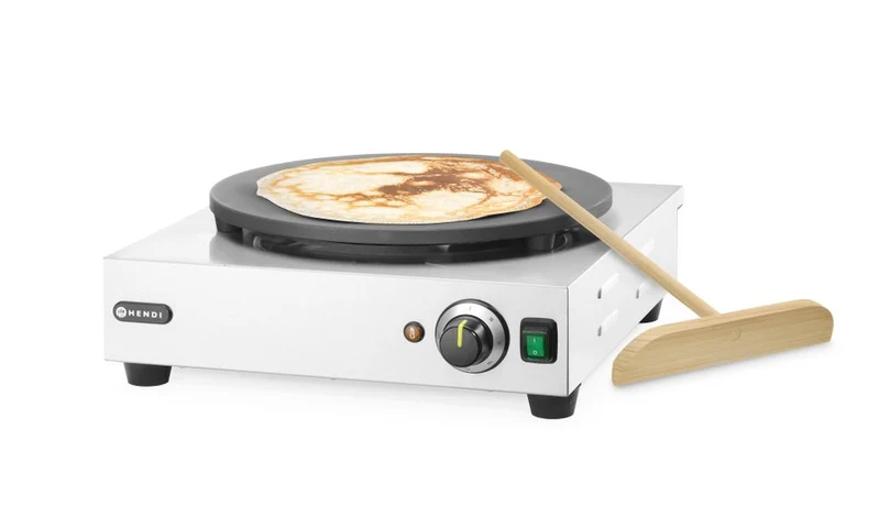 HENDI Crêpe-Platte – 230 V / 3000 W – 458 × 520 × 165 mm