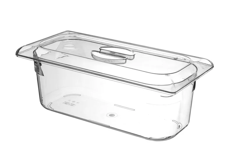 HENDI Deckel Polycarbonat für Eiscreme-Behälter – 360 × 165 mm